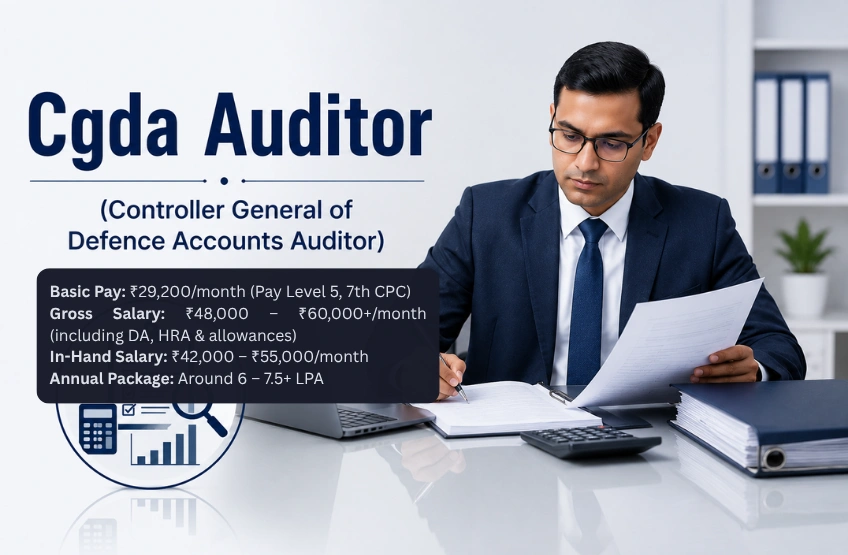 CGDA Auditor Salary 2026: Basic Pay, Grade Pay and Full In-Hand Breakdown Cgda Auditor Salary