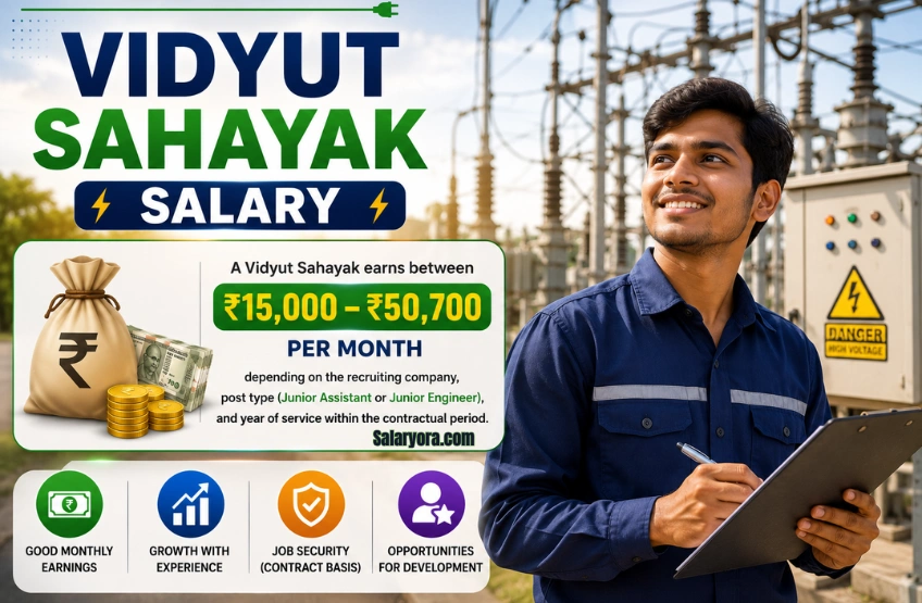 Vidyut Sahayak Salary 2026: Monthly Income, LPA Breakdown & Career Growth Vidyut Sahayak Salary 2026: Monthly Income, LPA Breakdown & Career Growth