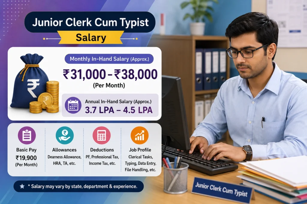 Junior Clerk Cum Typist Salary