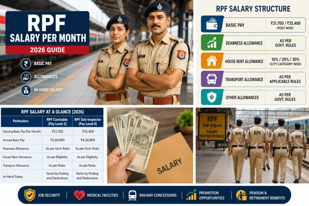 Rpf Salary per Month 2026: Complete Pay & Salary Structure Rpf Salary per Month