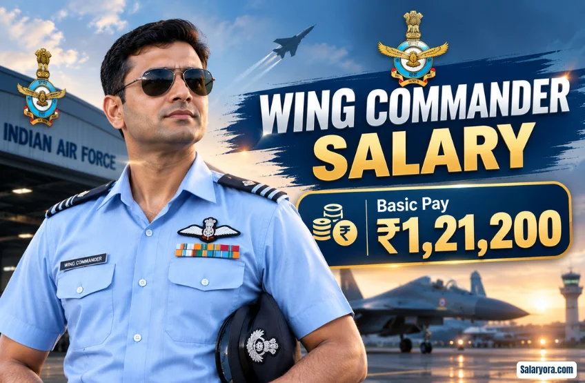 Wing Commander Salary in India 2026: Pay, Allowances and In-Hand Wing Commander Salary